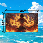 Blazing Commander Playmat | Fire Anime TCG Mat