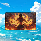 Blazing Commander Playmat | Fire Anime TCG Mat