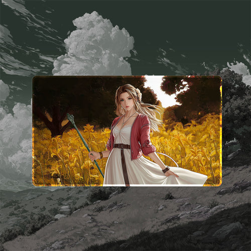 Aerith Gainsborough Playmat (Borderless) | Final Fantasy Playmat