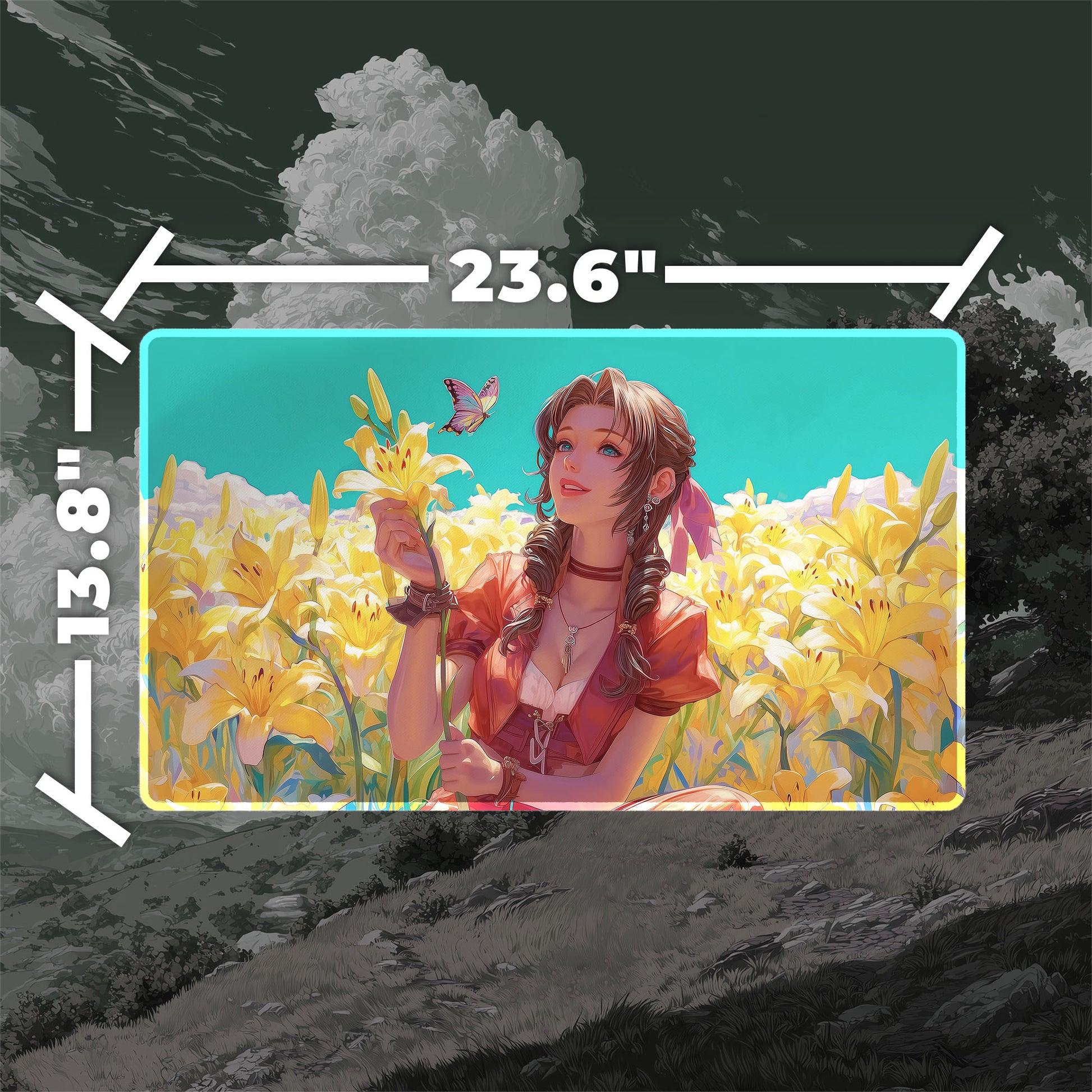 Aerith, Last Ancient Playmat (Borderless) | Final Fantasy Playmat