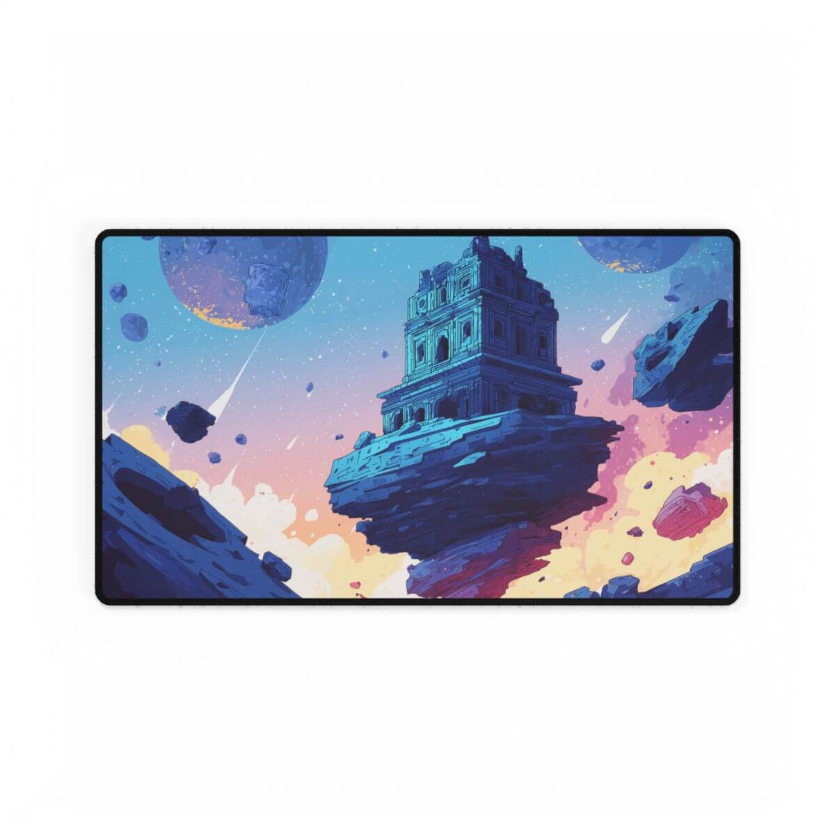 Ancient Tomb Playmat | Magic the Gathering Playmat | Sci-Fi Tomb Playmat with Zones Option | 24x14 | 22x12 | 32x16 Sizes