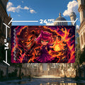 Cat-Eared Fire Spellcaster & Blazing Bear Spirit Playmat