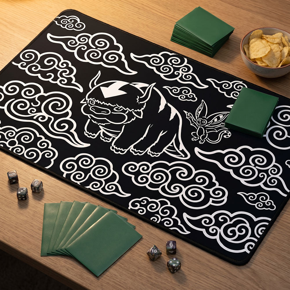 Sky Bison Ink Line Art Playmat | Cloud TCG Mat