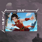 Composed Flame Empress Playmat (Borderless) | Elegant Villain Mat