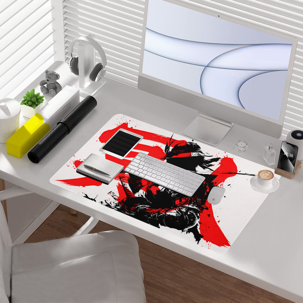 Jin Sakai Playmat (Borderless) | Samurai Ghost Kanji | Magic the Gathering Playmat