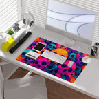 Vibrant Skull Playmat (Borderless) | Neon Blacklight Mat