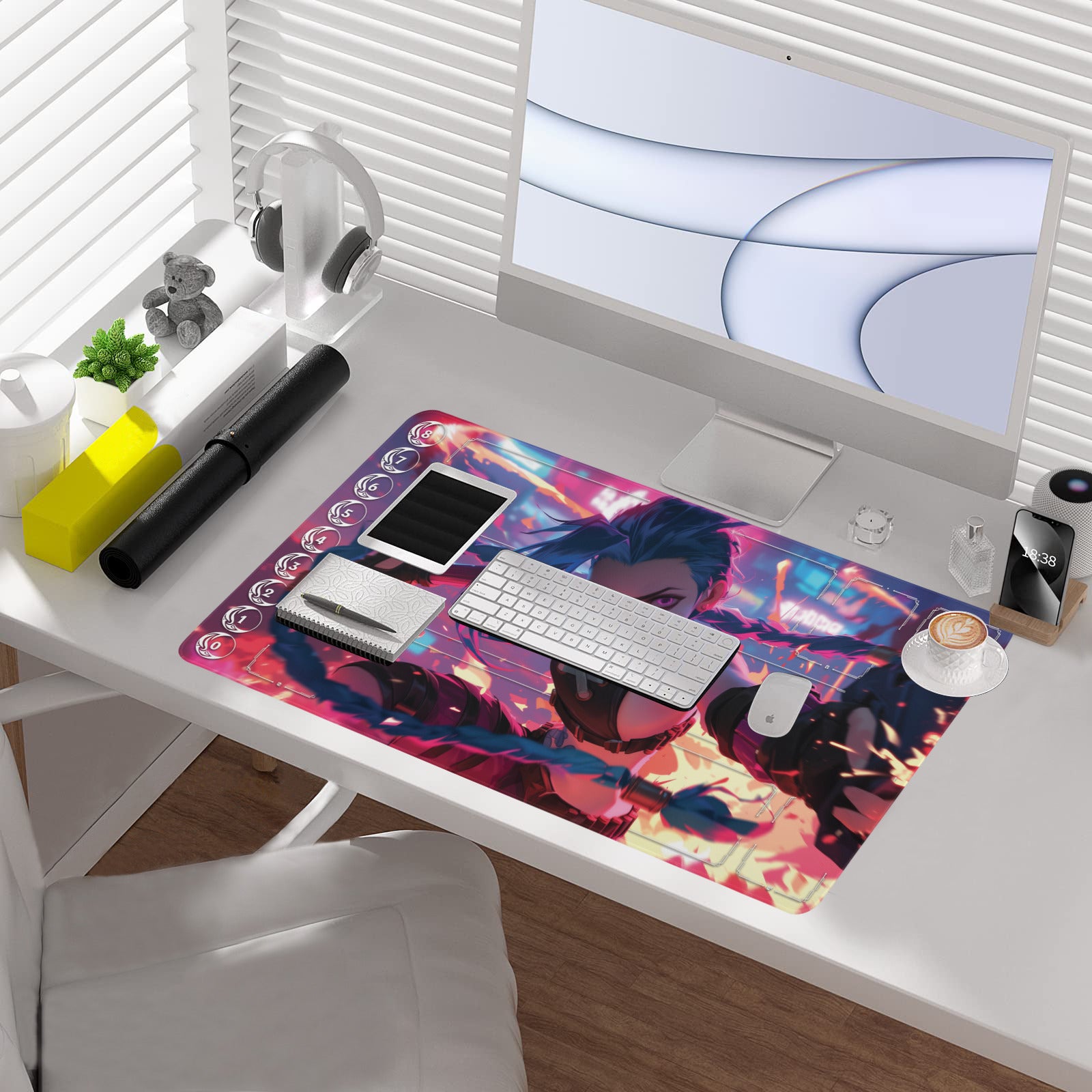 Jinx Playmat (Borderless) | Action Playmat | Riftbound League of Legends Playmat