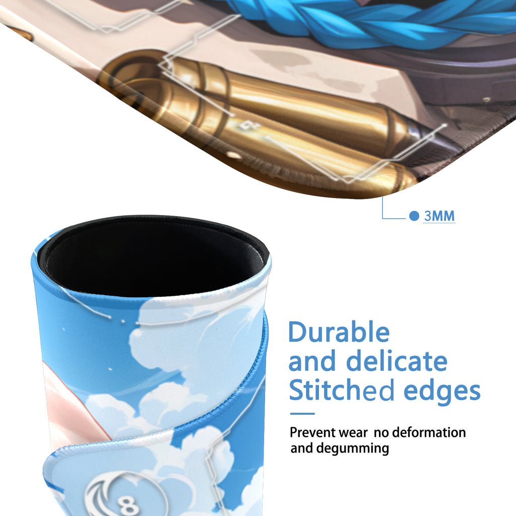 Jinx Chilling Playmat (Borderless) | Riftbound League of Legends Playmat