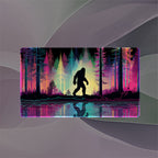 Misty Forest Bigfoot Playmat (Borderless) | Neon Vector Mat