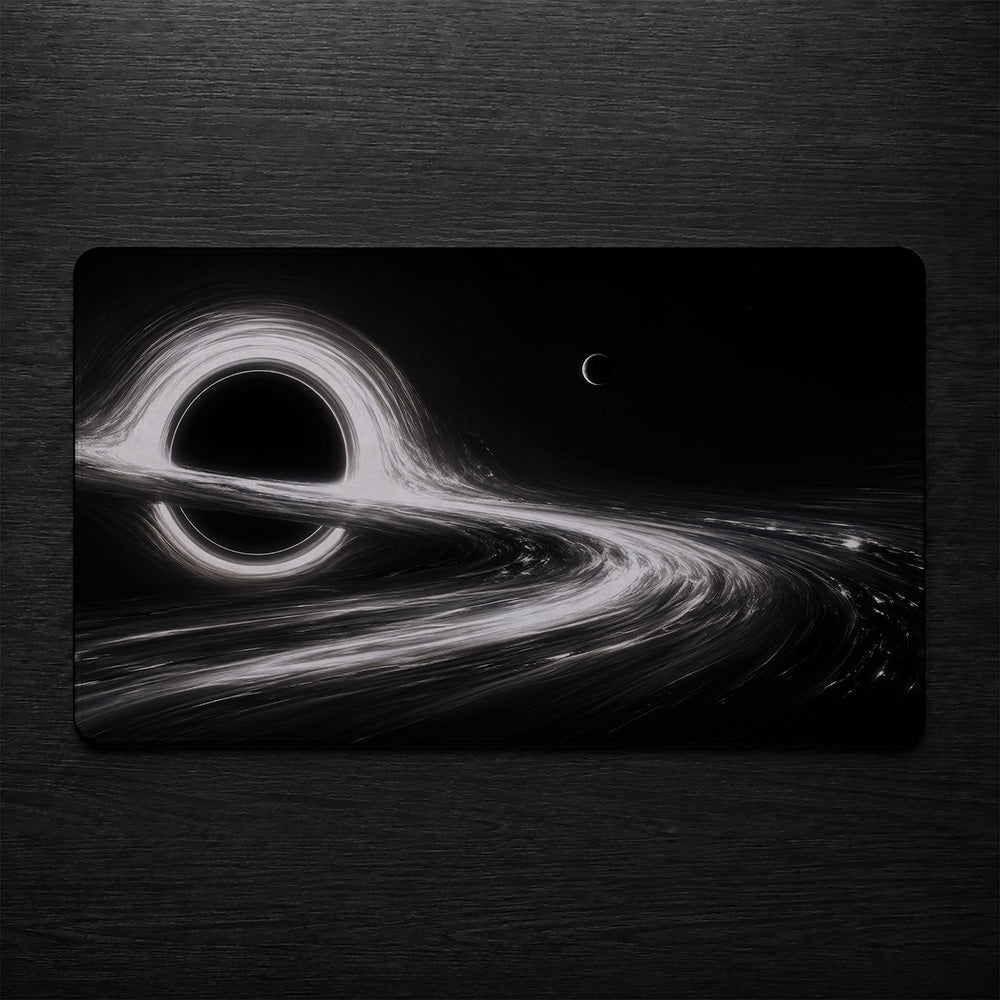 Black Hole Event Horizon Desk Mat 24x14 36x18 48x24