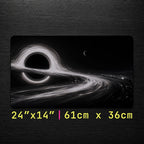 Black Hole Event Horizon Desk Mat 24x14 36x18 48x24