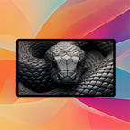 Black Mamba Playmat | Fierce Snake Portrait Mat