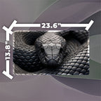 Black Mamba Playmat (Borderless) | Fierce Snake Portrait Mat