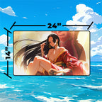 Pirate Empress Ocean Playmat | Anime Beach Scene TCG Mat