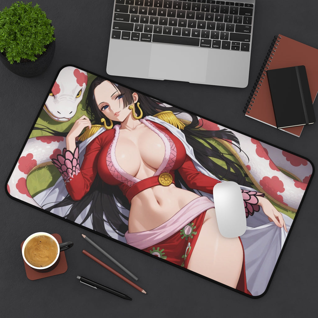 Boa Hancock Playmat | One Piece Playmat | Gorgeous Anime Art of the Pirate Empress No Zones Option | 24x14 | 32x16 Sizes