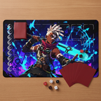 Time-Bending Prodigy Playmat (Borderless) | Neon Motion Mat