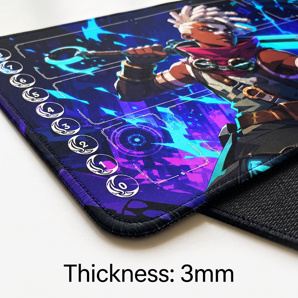 Time-Bending Prodigy Playmat (Borderless) | Neon Motion Mat