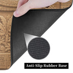 Ancient Stone Dinosaur Playmat (Borderless) | Carved Temple Mat