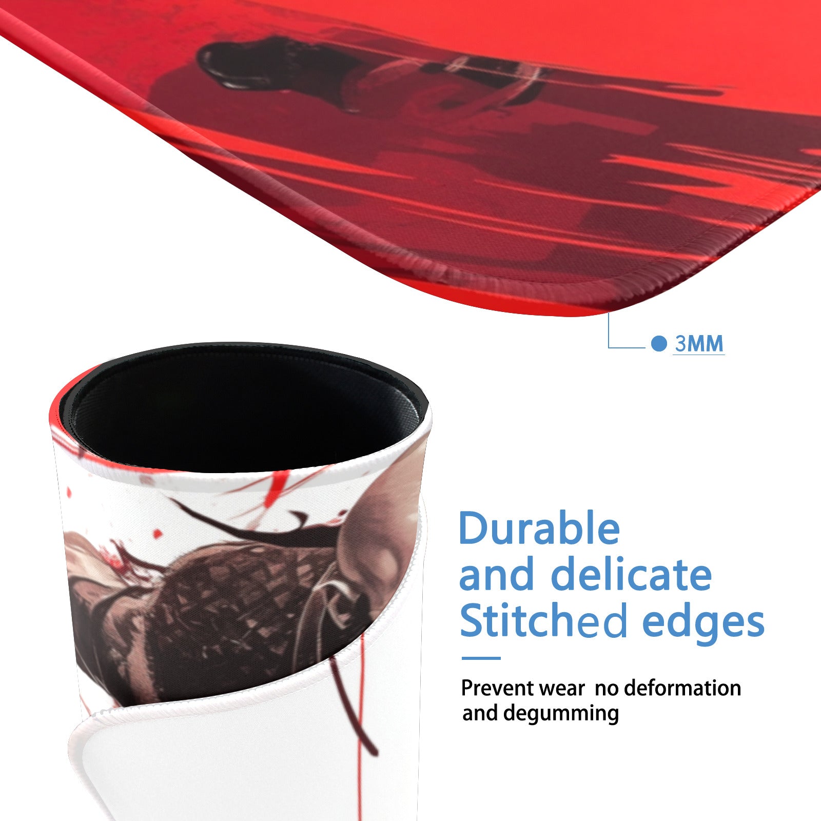 Kratos Playmat (Borderless) | Axe Strike | Magic the Gathering Playmat