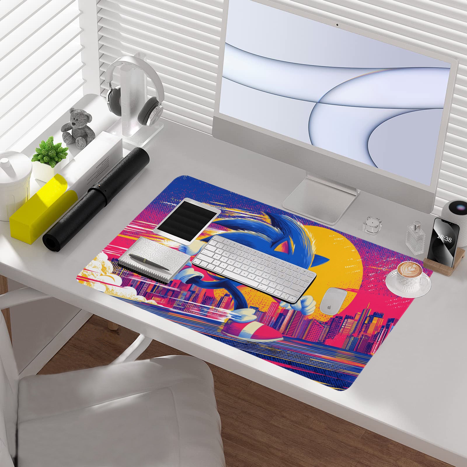 Sonic the Hedgehog Playmat (Borderless) | Magic the Gathering Playmat