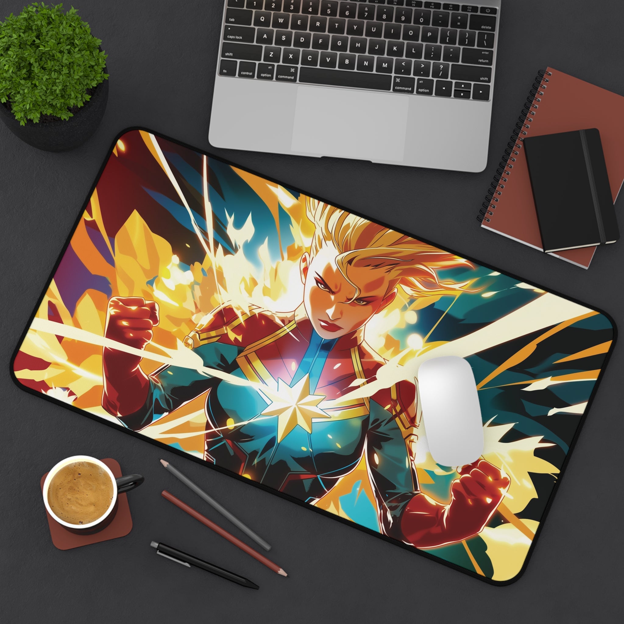 Female Superhero Playmat | Cosmic Energy Comic Art