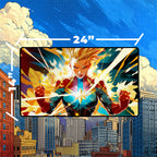 Female Superhero Playmat | Cosmic Energy Comic Art