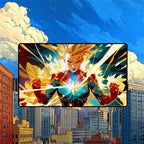 Female Superhero Playmat | Cosmic Energy Comic Art