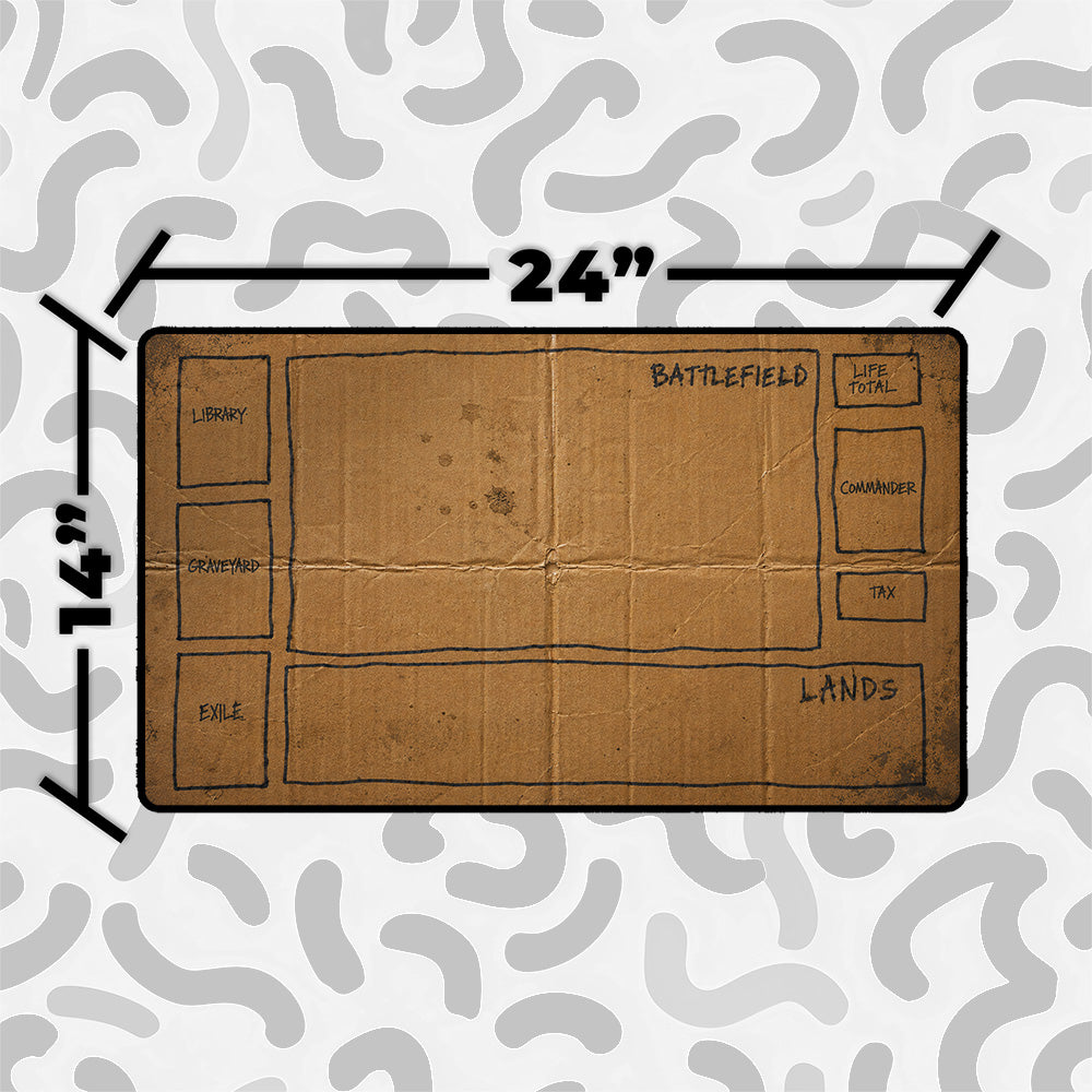 Funny Commander Playmat – Cardboard Box TCG Mat, Multiple Games