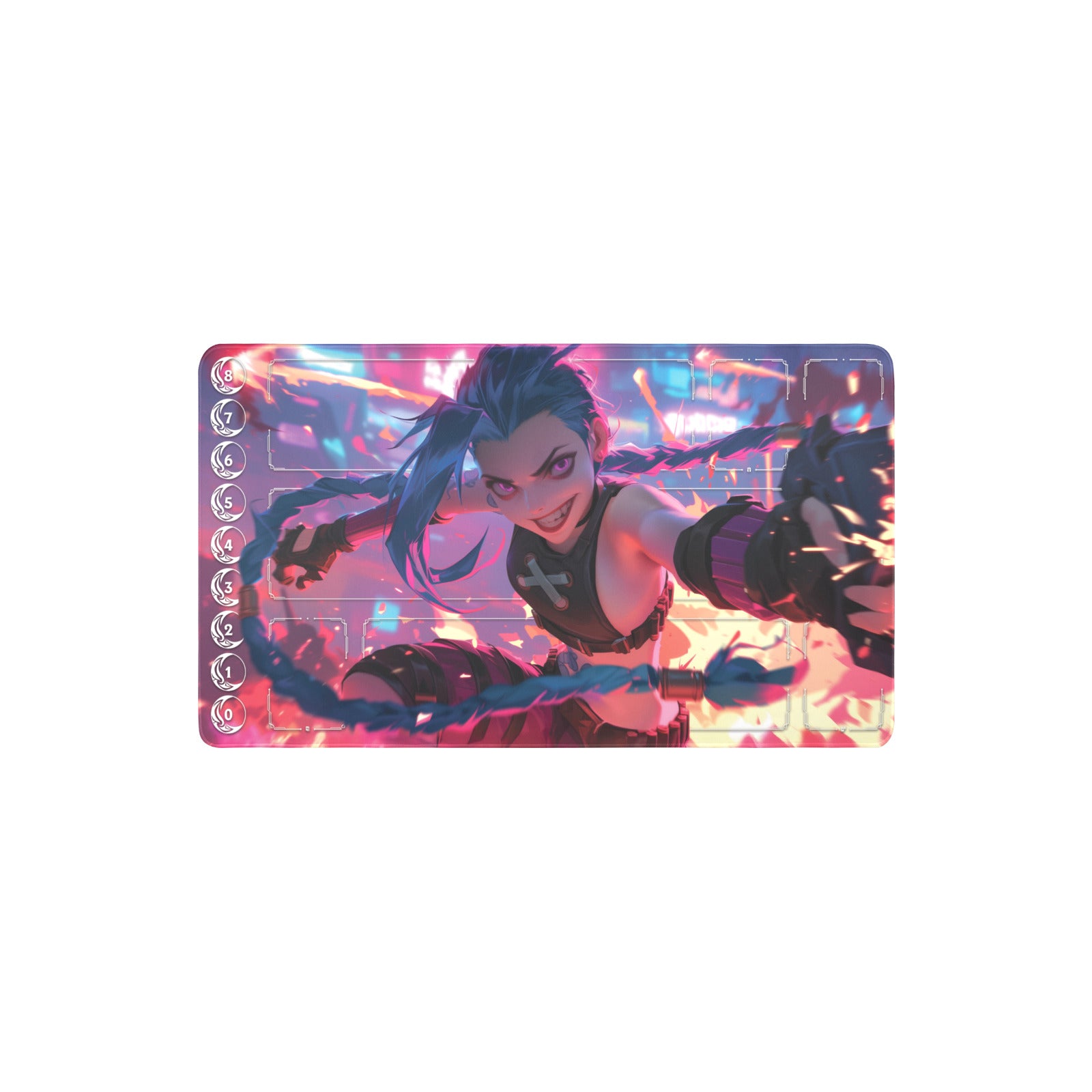 Jinx Playmat (Borderless) | Action Playmat | Riftbound League of Legends Playmat