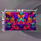 Chupacabra Day of the Dead Playmat (Borderless) | Folklore Mat