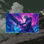 Cloud, Planet’s Champion Playmat (Borderless) | Final Fantasy Playmat | 24" x 14" (with Stitched Edges)