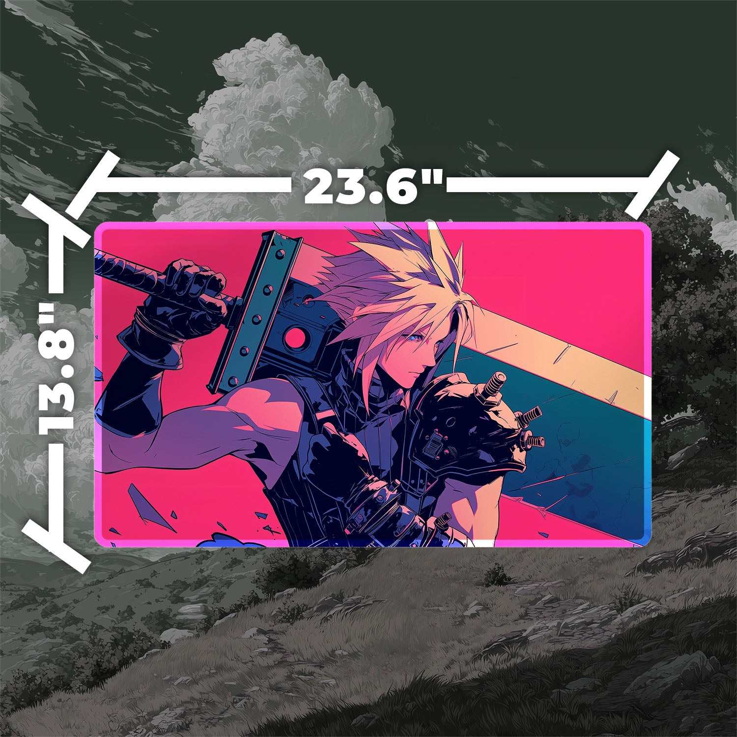 Cloud Strife Playmat (Borderless) | Final Fantasy Playmat
