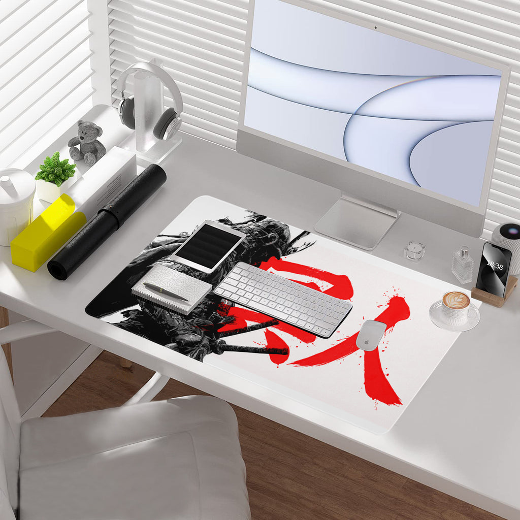 Jin Sakai Playmat (Borderless) | Profile Ghost Kanji | Magic the Gathering Playmat