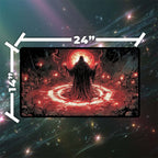 Dark Ritual Playmat | Magic the Gathering Playmat | Iconic Gothic Sorcery Playmat with Zones Option | 24x14 | 22x12 | 32x16 Sizes