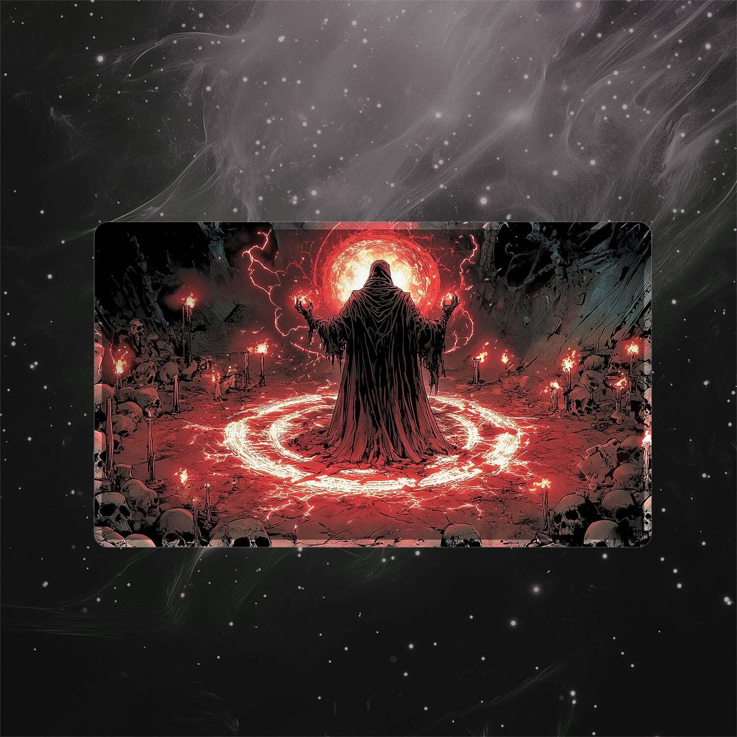 Dark Ritual Playmat (Borderless) | Magic the Gathering Playmat | 24" x 14" (with Stitched Edges)
