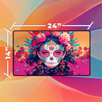 Day of the Dead Sugar Skull Woman Playmat