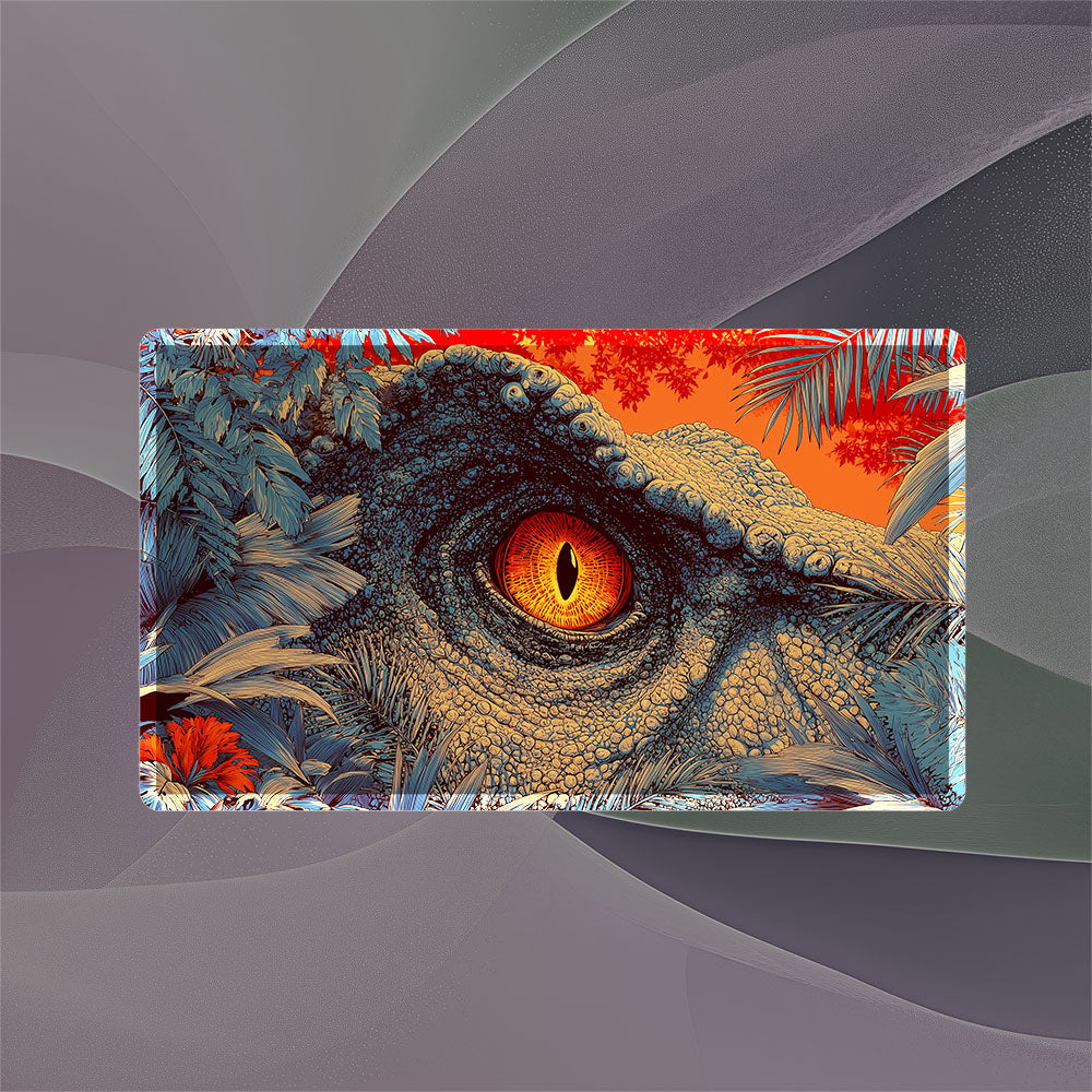 Dinosaur Eye Playmat (Borderless) | Magic the Gathering Playmat