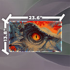 Jungle Dinosaur Eye Playmat (Borderless) | Mysterious Prehistoric Mat