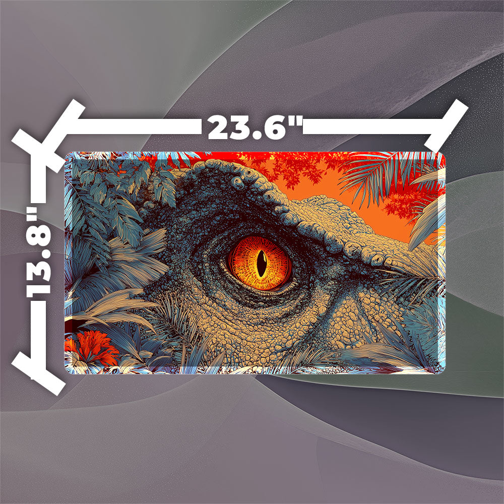 Dinosaur Eye Playmat (Borderless) | Magic the Gathering Playmat