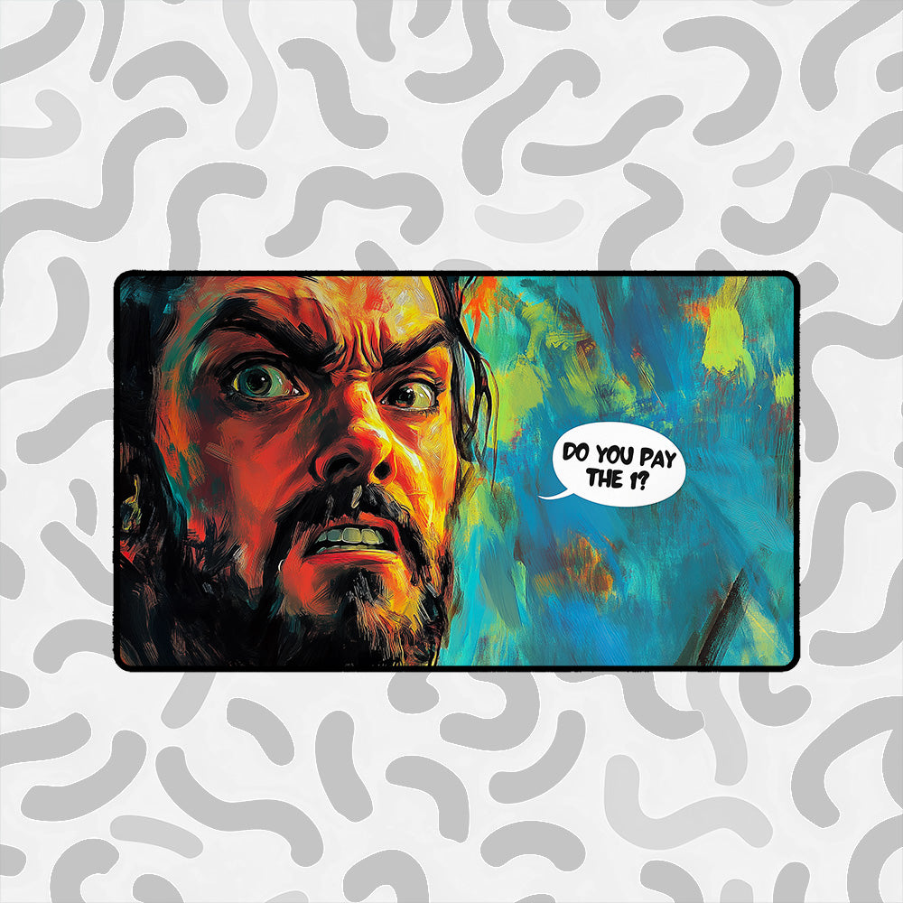 Furious Renaissance Man Playmat – Gaming Humor
