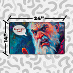 Funny TCG Playmat – Angry Tithe Collector