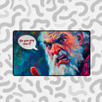 Funny TCG Playmat – Angry Tithe Collector