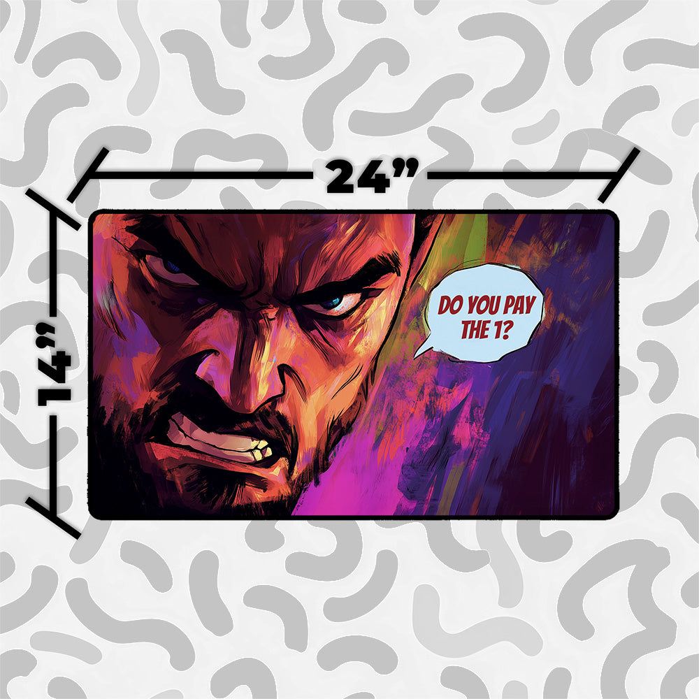Angry Renaissance Man Playmat – Comic Style