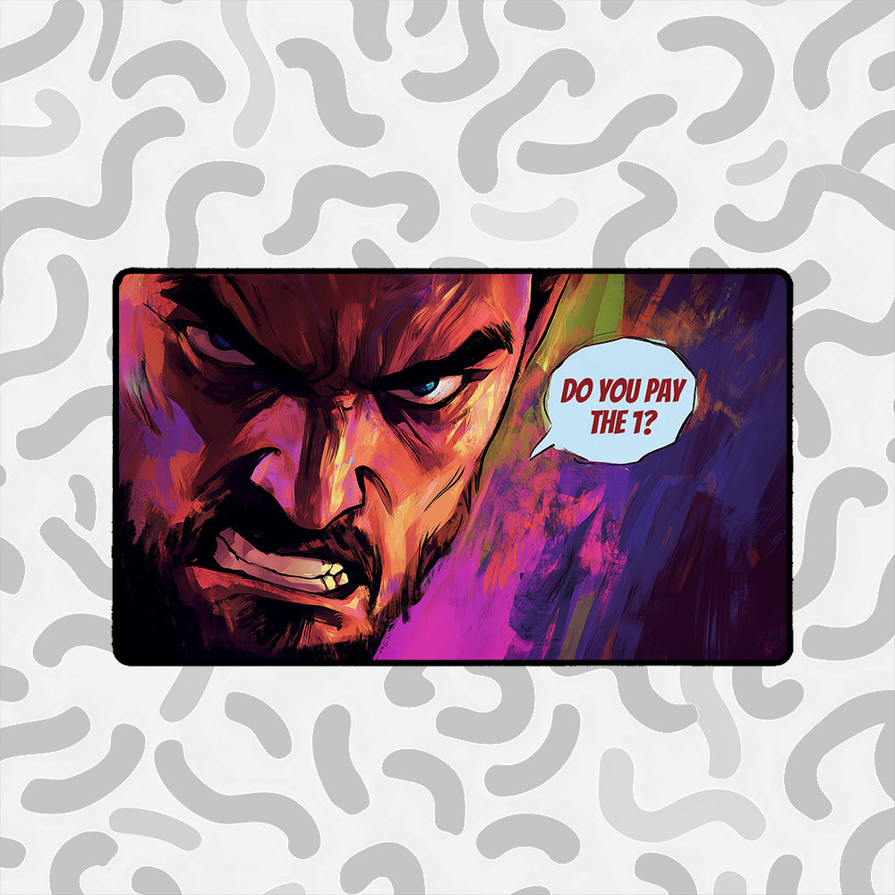 Angry Renaissance Man Playmat – Comic Style