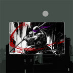 Purple Mask Turtle Genius Playmat (Borderless) | Black Noir Ink Mat