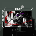 Purple Mask Turtle Genius Playmat (Borderless) | Black Noir Ink Mat