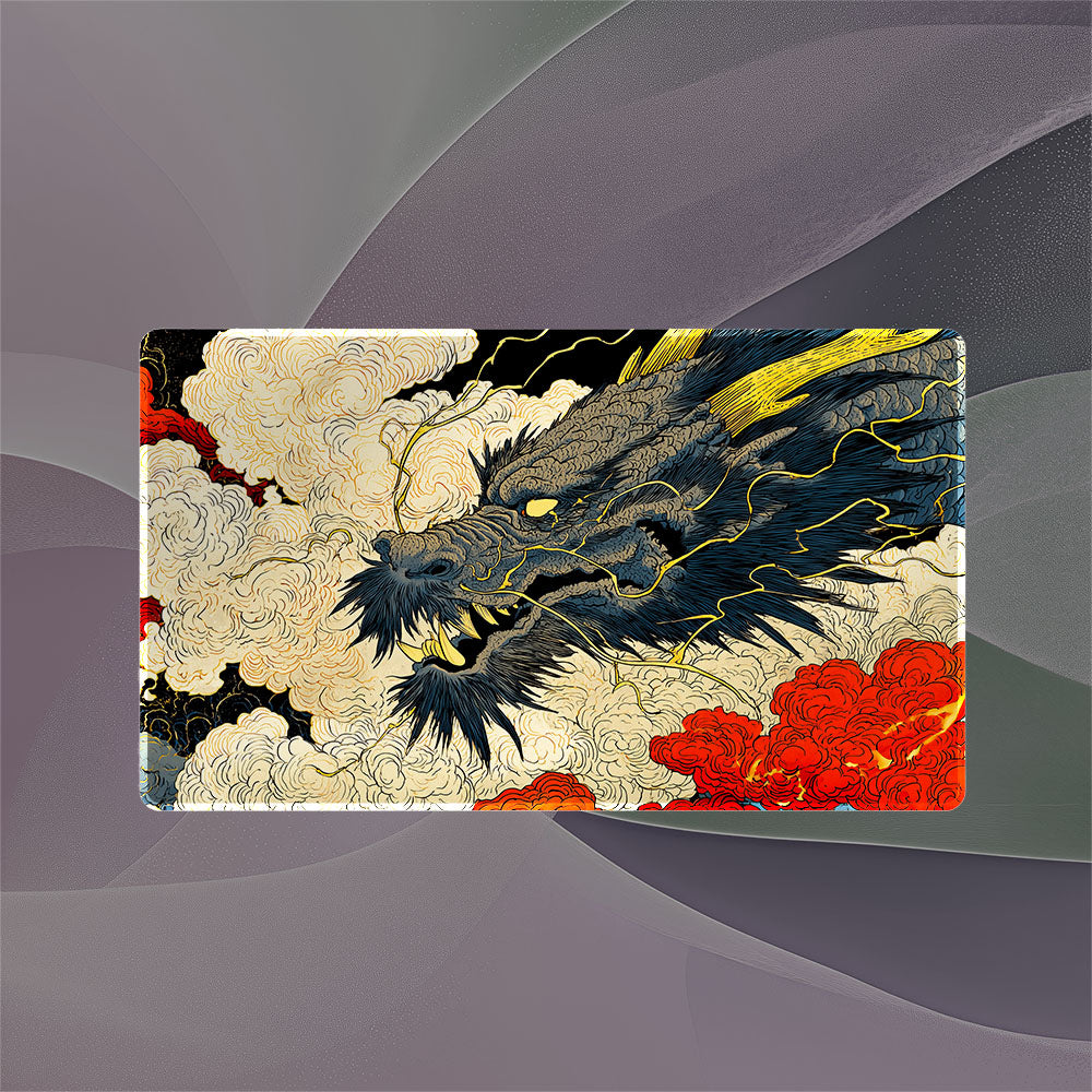 Dragon Ukiyo-e Playmat (Borderless) | TCG Playmat