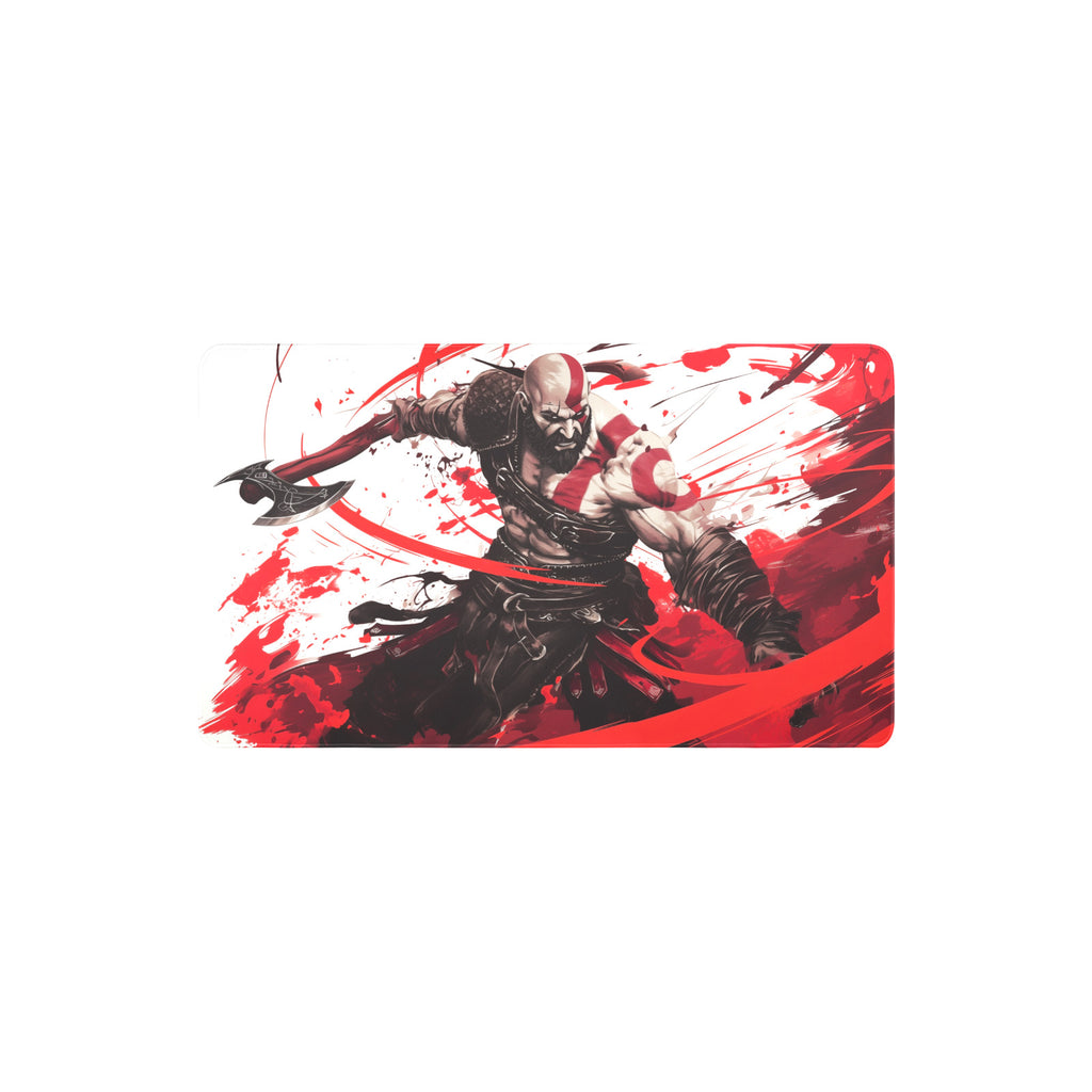 Kratos Playmat (Borderless) | Axe Strike | Magic the Gathering Playmat