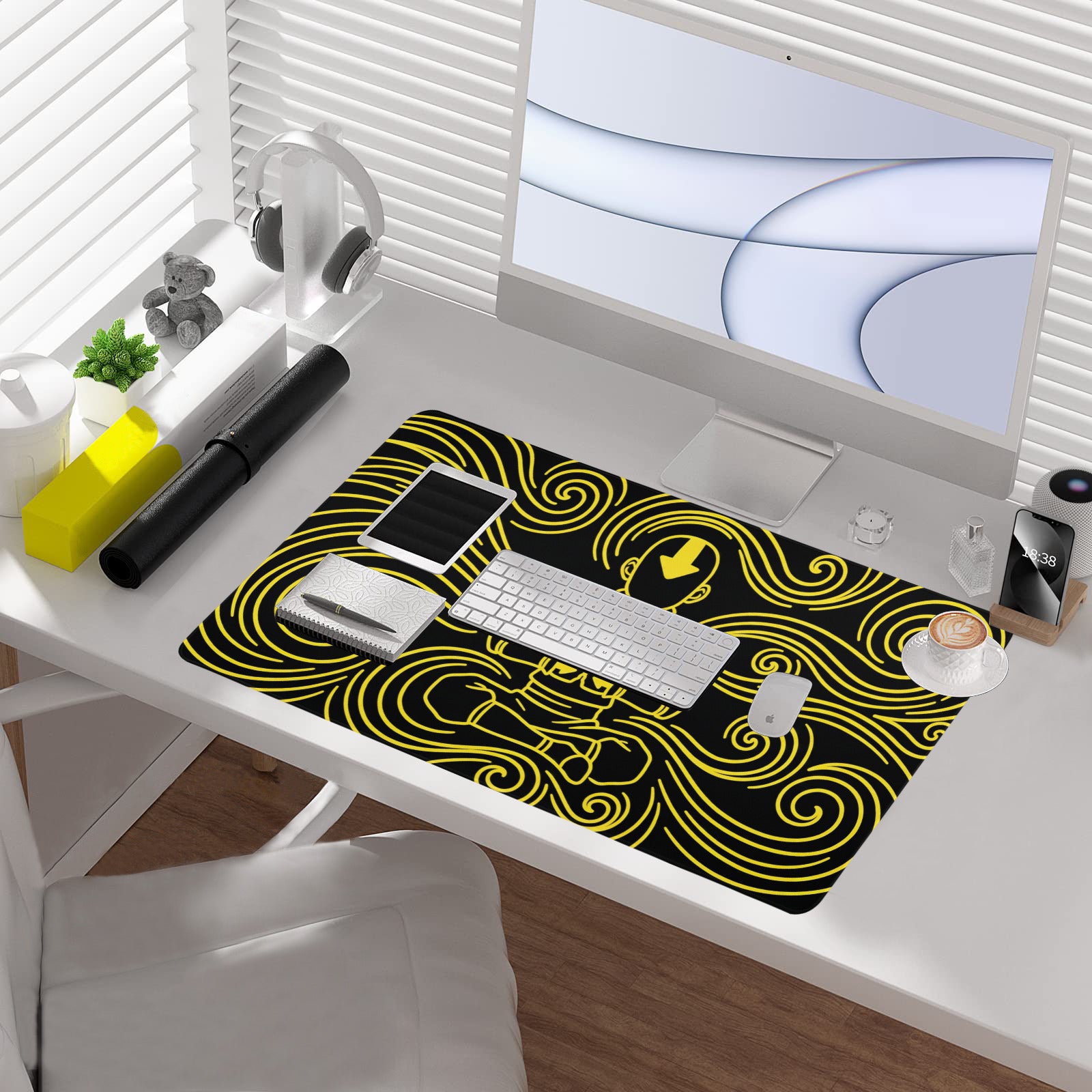 Neon Aang Playmat (Borderless) | Magic the Gathering Playmat