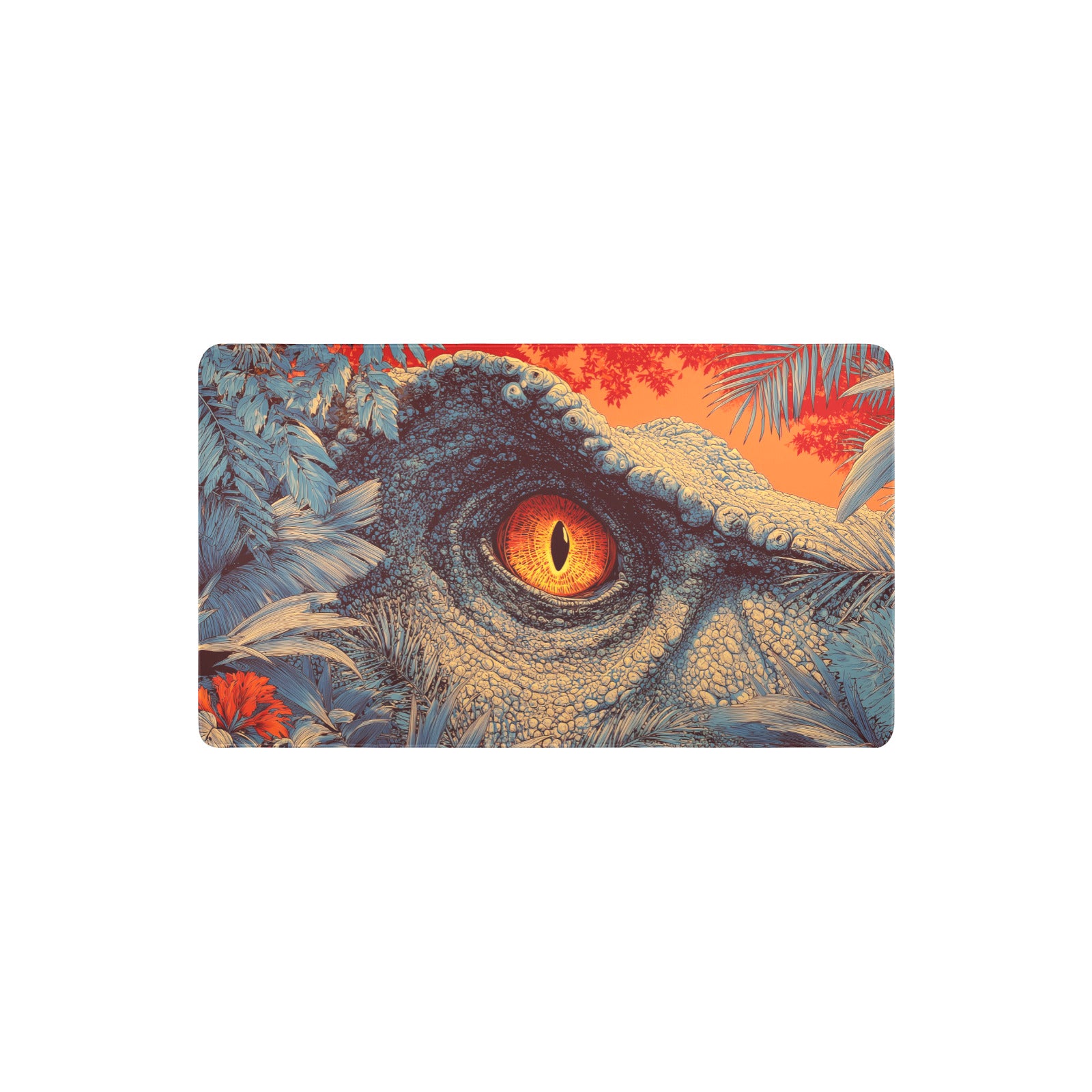 Dinosaur Eye Playmat (Borderless) | Magic the Gathering Playmat